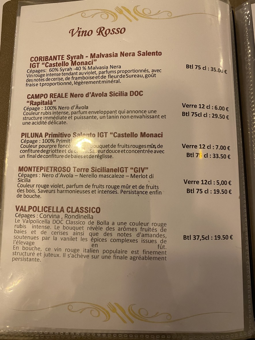 Symphony | Restaurant Italien/ Traiteur/ Room Events | Restaurant Villette | Restaurant Paris 19 menu 4