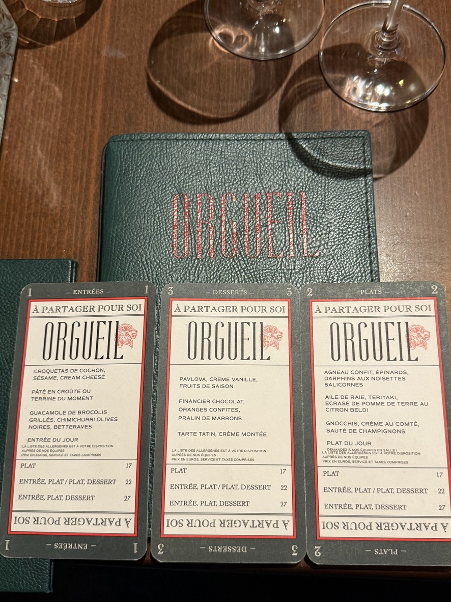 傲慢 menu 1
