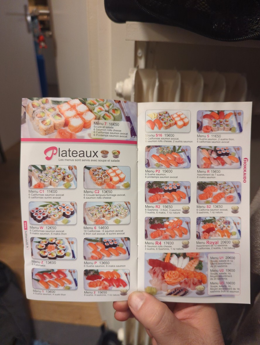 Hokkaido menu 5