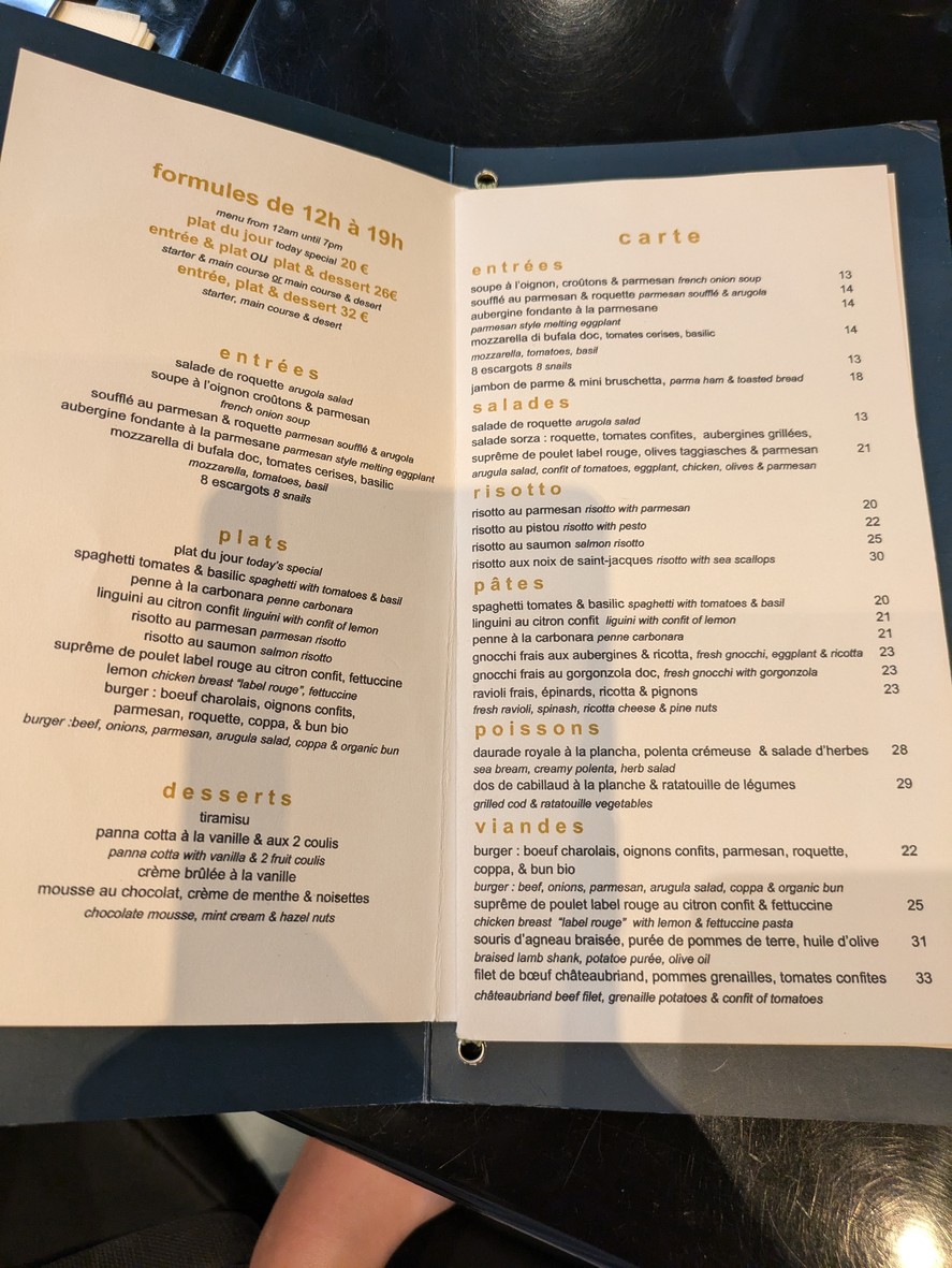 Sorza menu 1