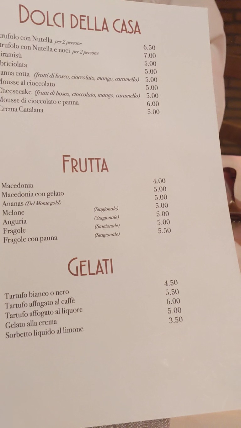 Joseph Ristorante menu 5