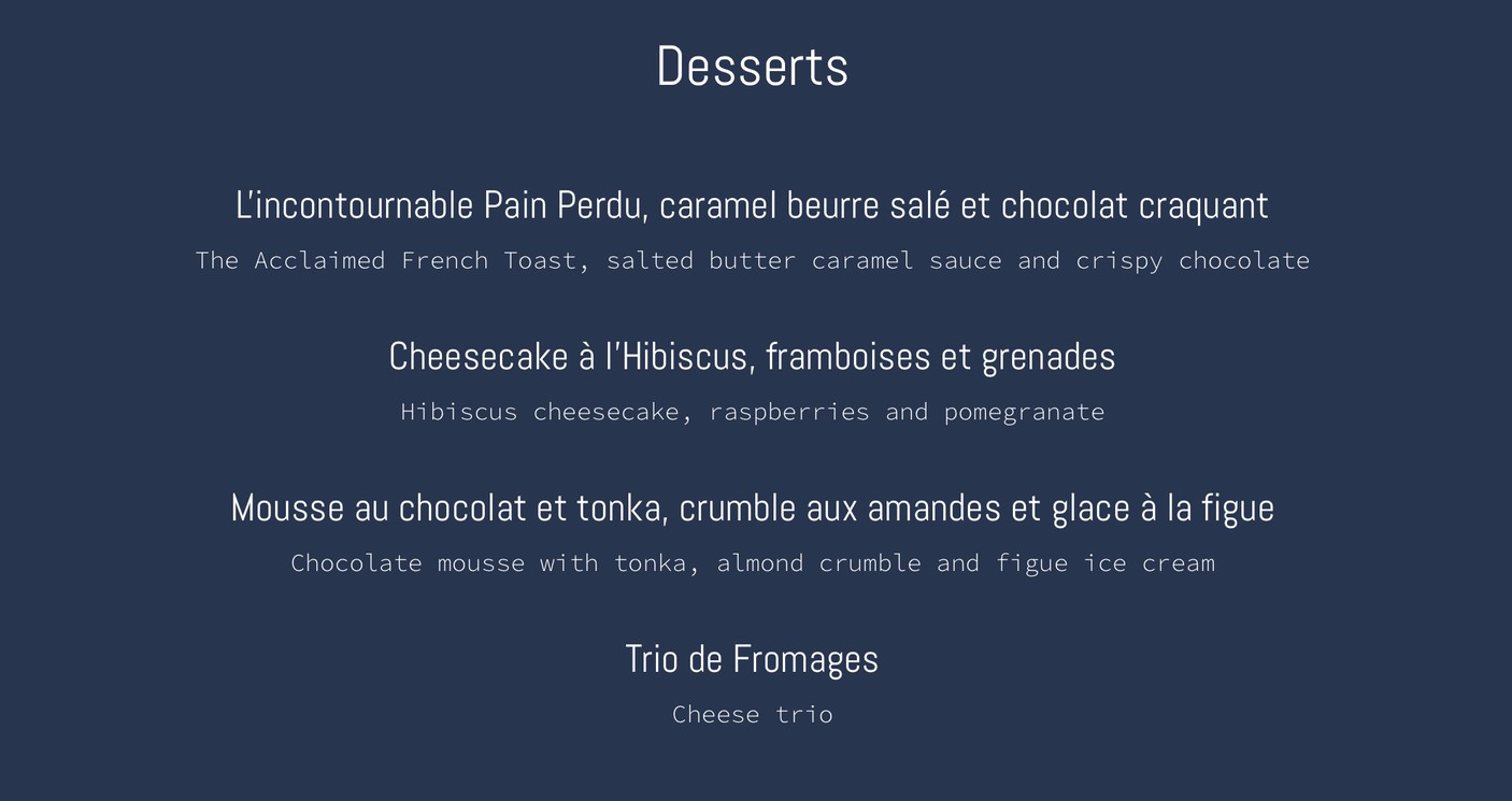 Bistrotters menu 3