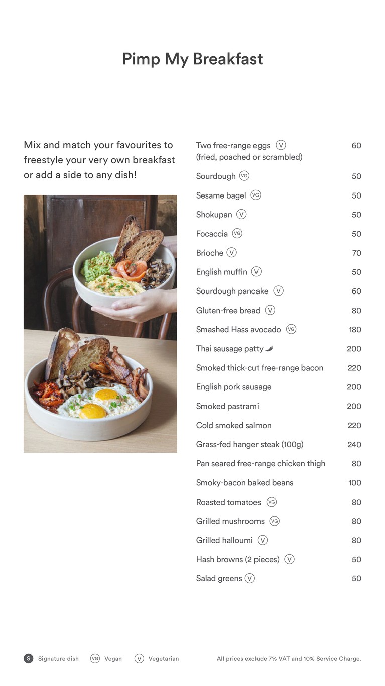 Sarnies Bangkok menu 1