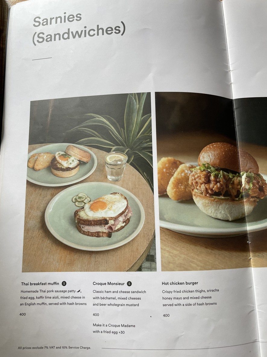 Sarnies Bangkok menu 4
