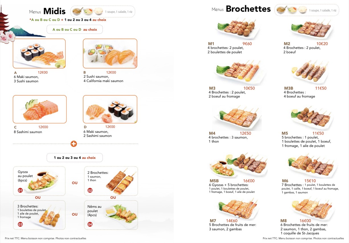 Fuwasaki menu 2