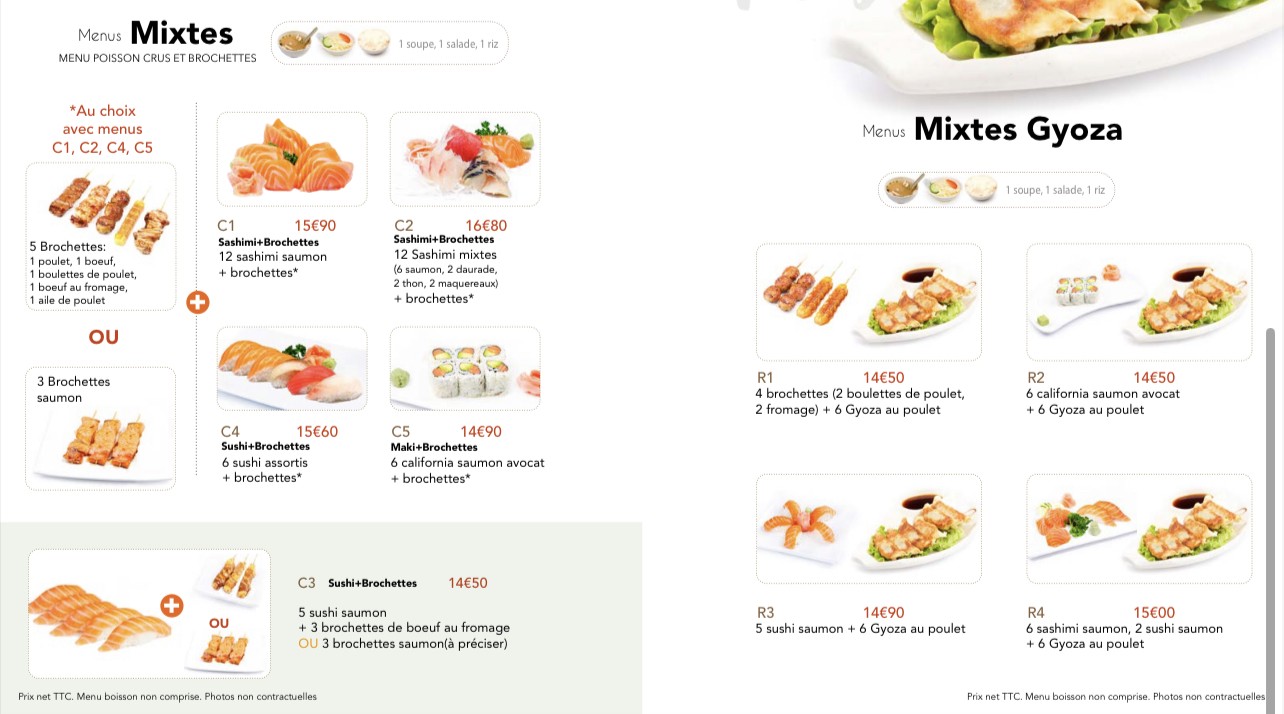 Fuwasaki menu 3