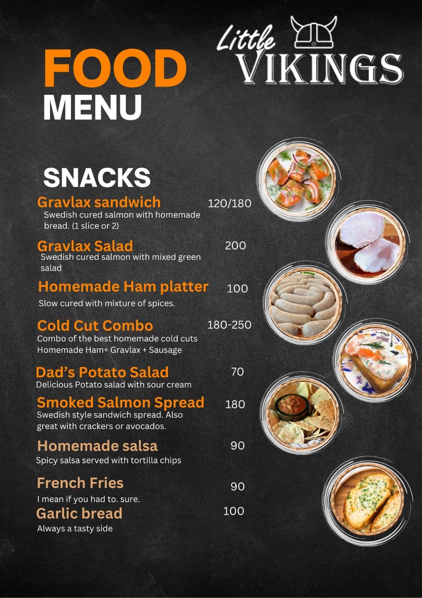 Little Vikings Cafe and Restaurant menu 1