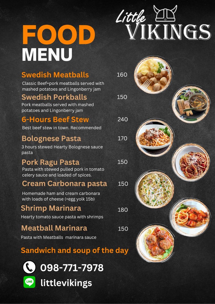Little Vikings Cafe and Restaurant menu 3