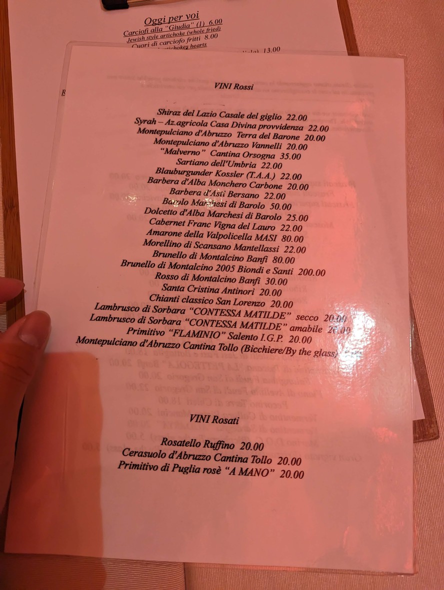 La Vecchia Conca menu 5