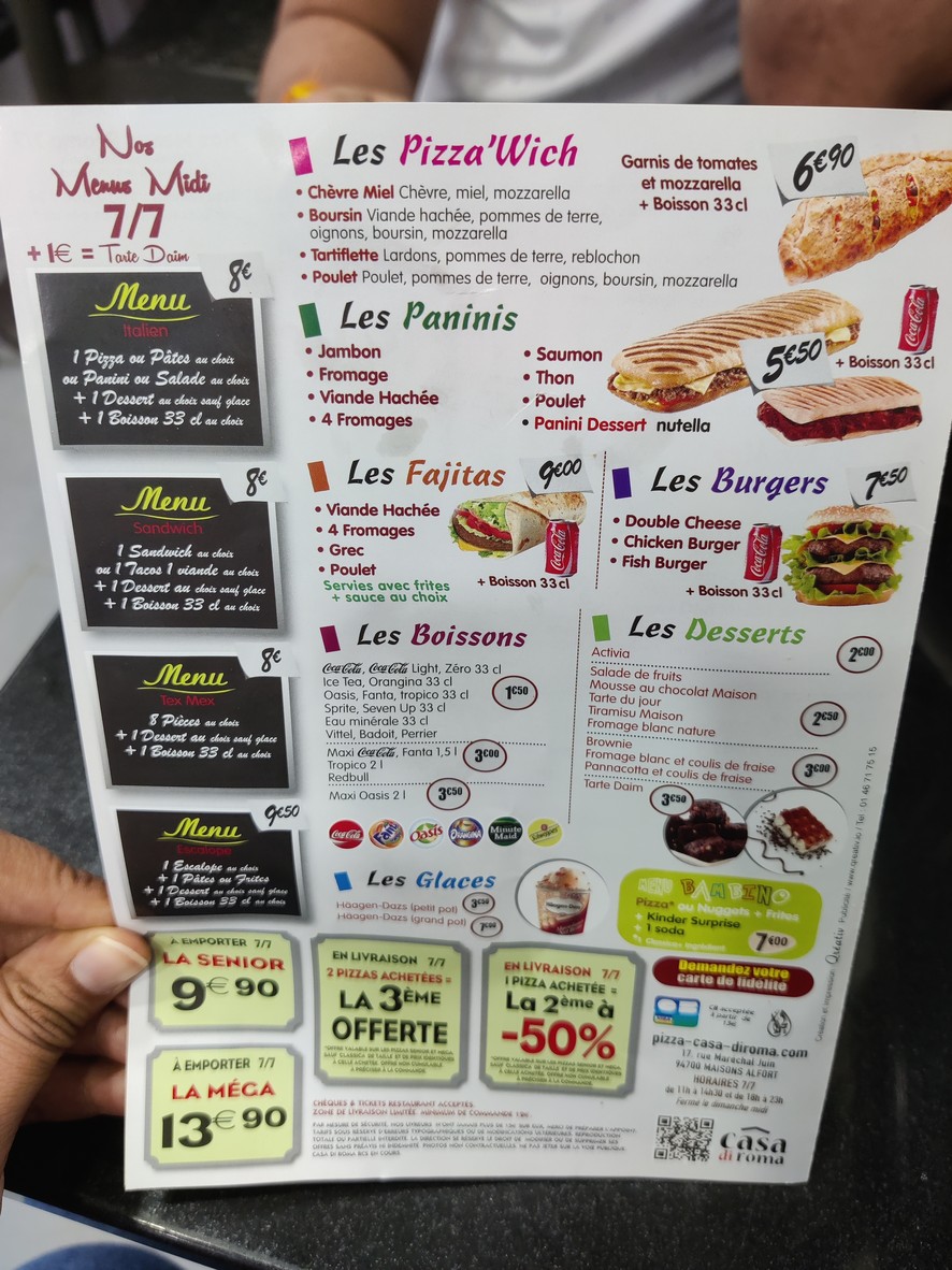 casa di roma menu 3