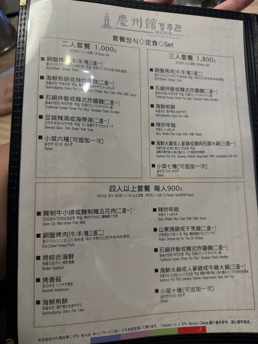 Qìngzhōu Guǎn menu 2