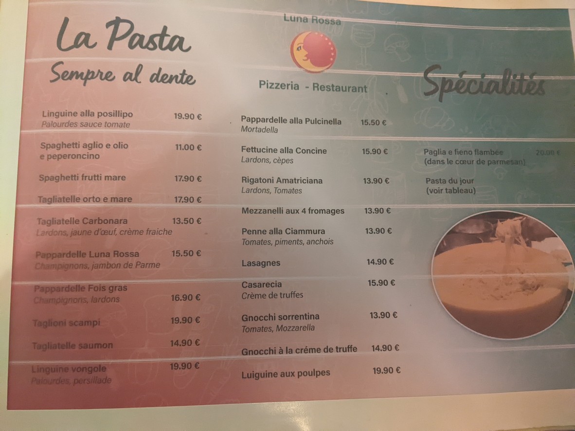 Luna Rossa menu 3