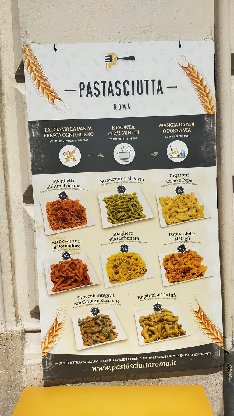 Pastasciutta menu 1