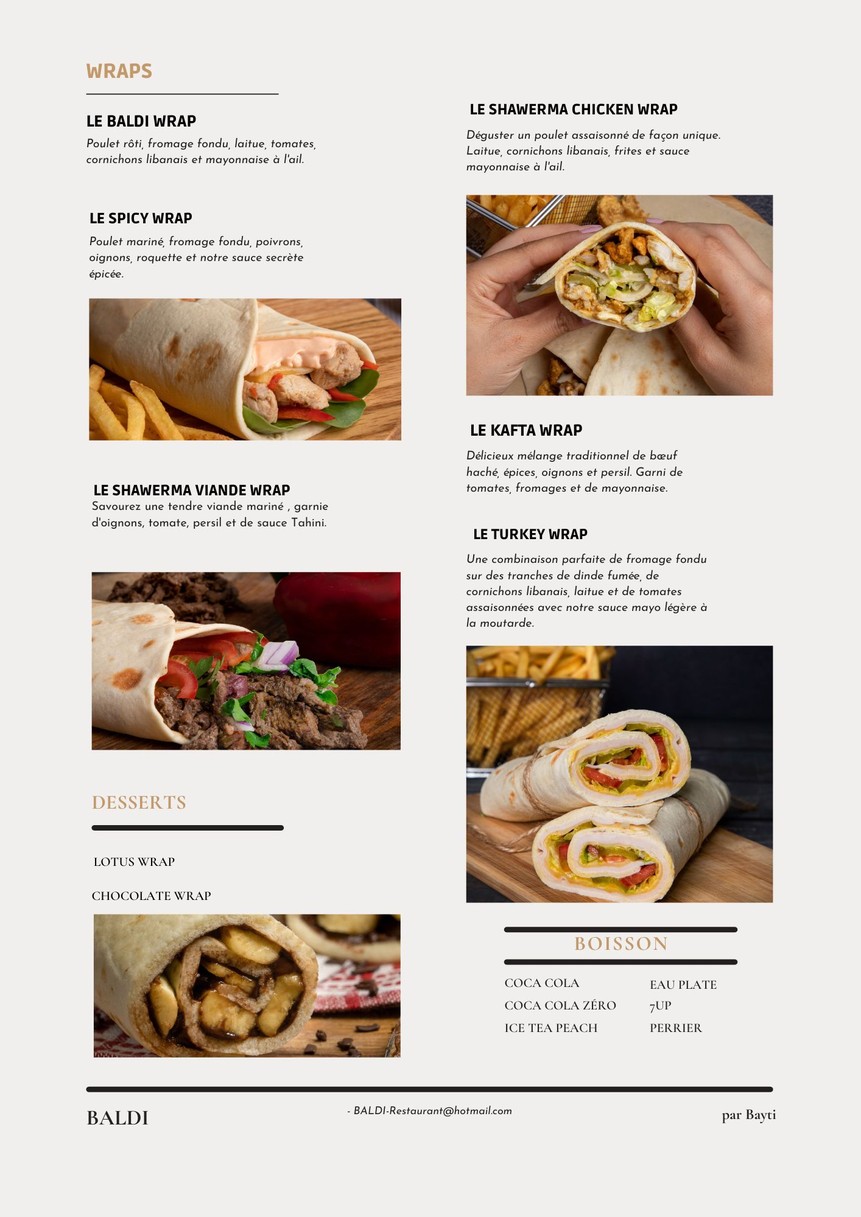 BALDI - Street Food (Takeaway) menu 2