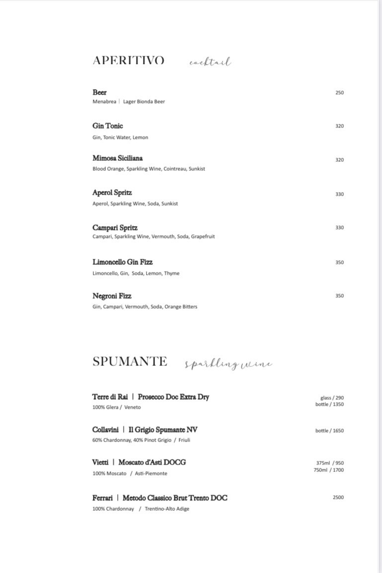ANTICO FORNO Lǎo Kǎoxiāng Yìshì Pīzà Cānjiǔ menu 1
