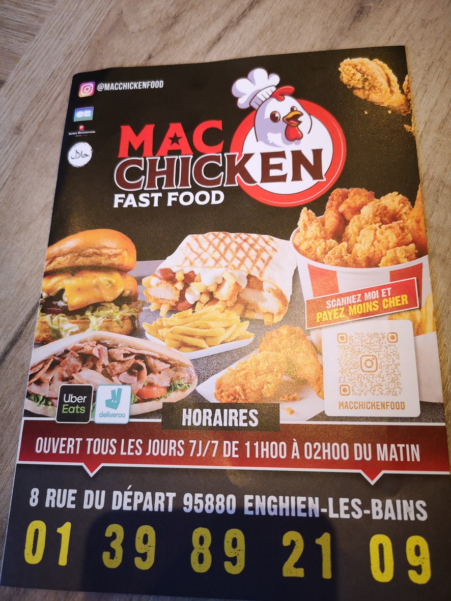 MAC CHICKEN menu 1