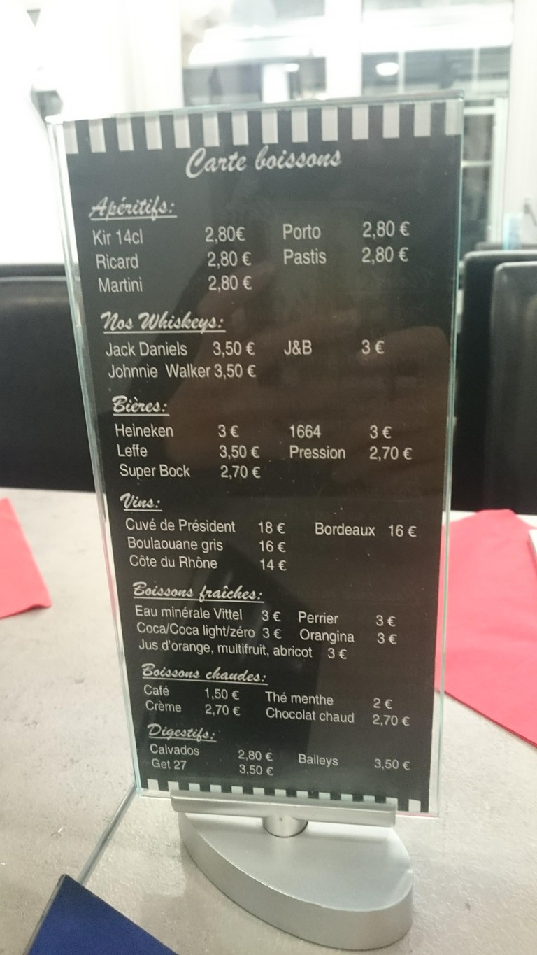 Restaurant L'Avenir menu 4