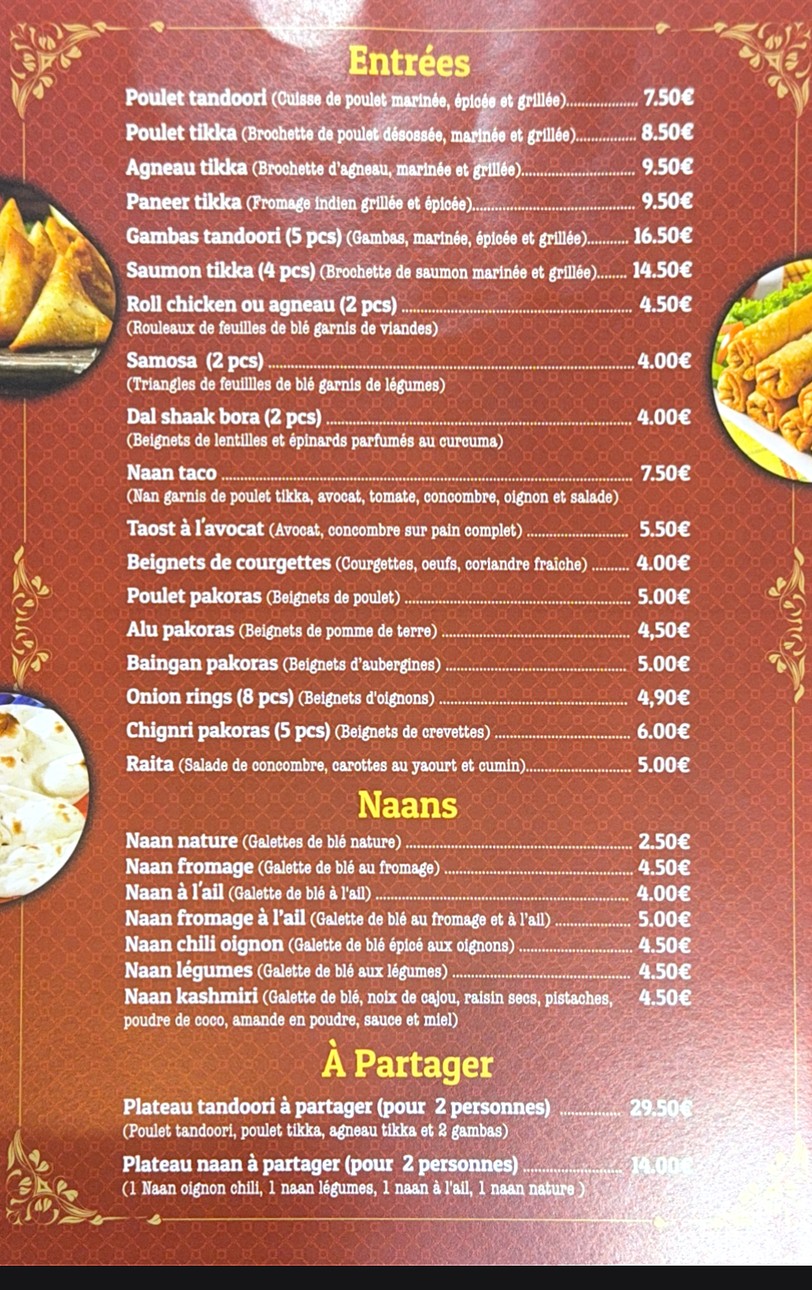 MATHURA menu 1