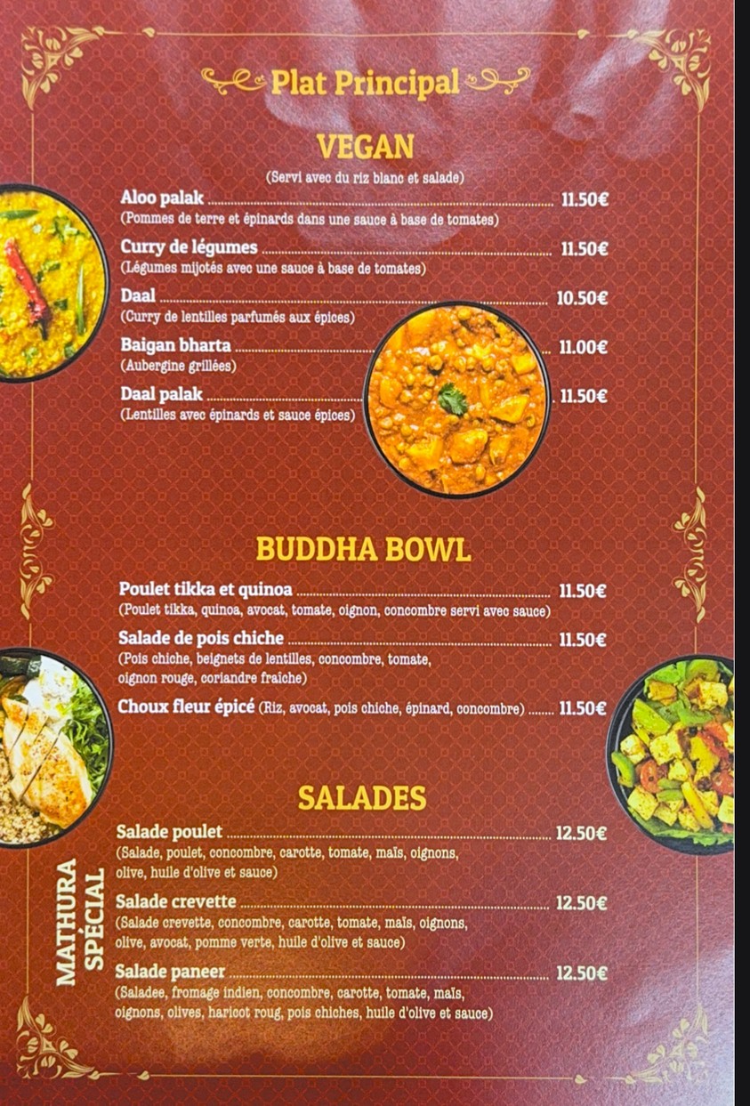 MATHURA menu 3
