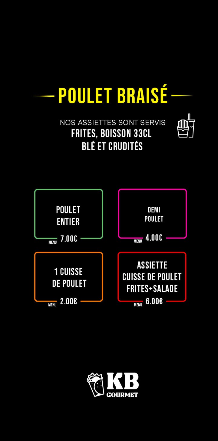 Kebab gourmet menu 3