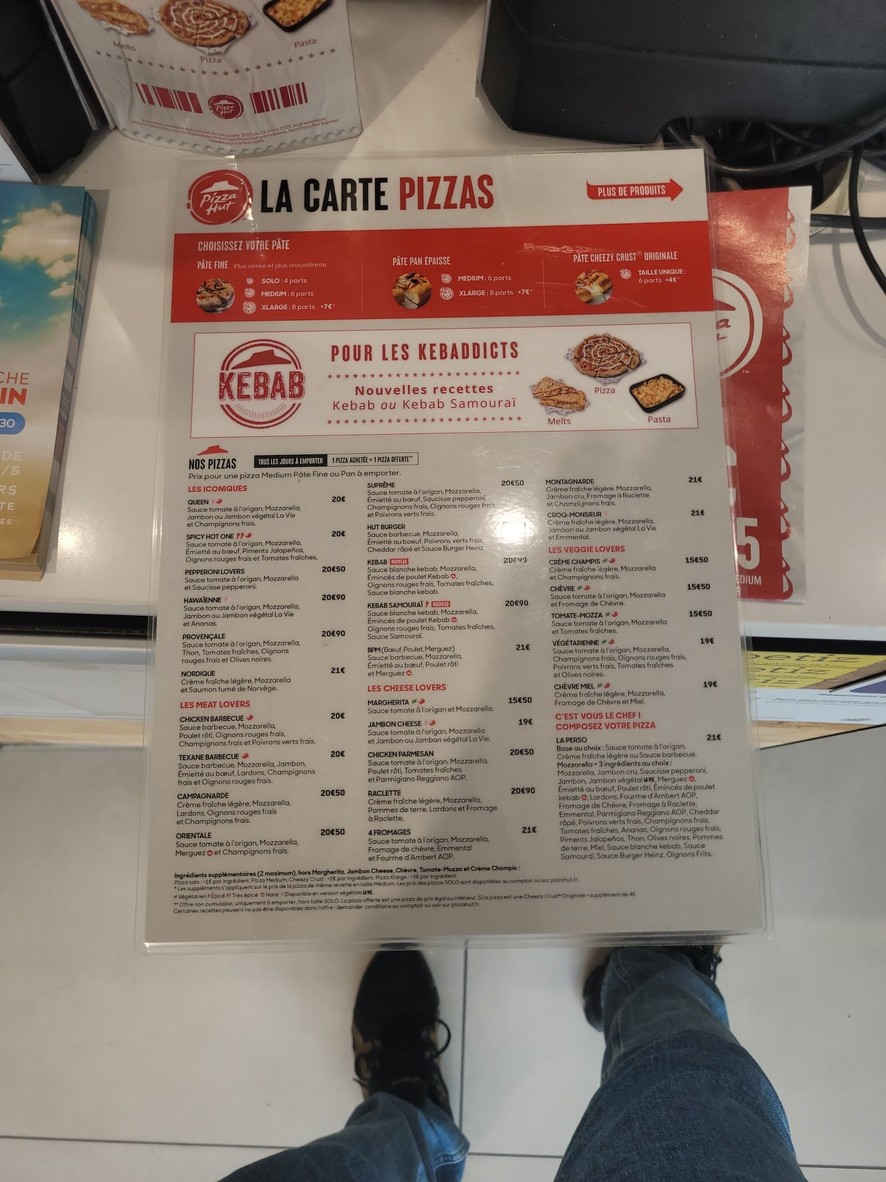 Pizza Hut menu 2