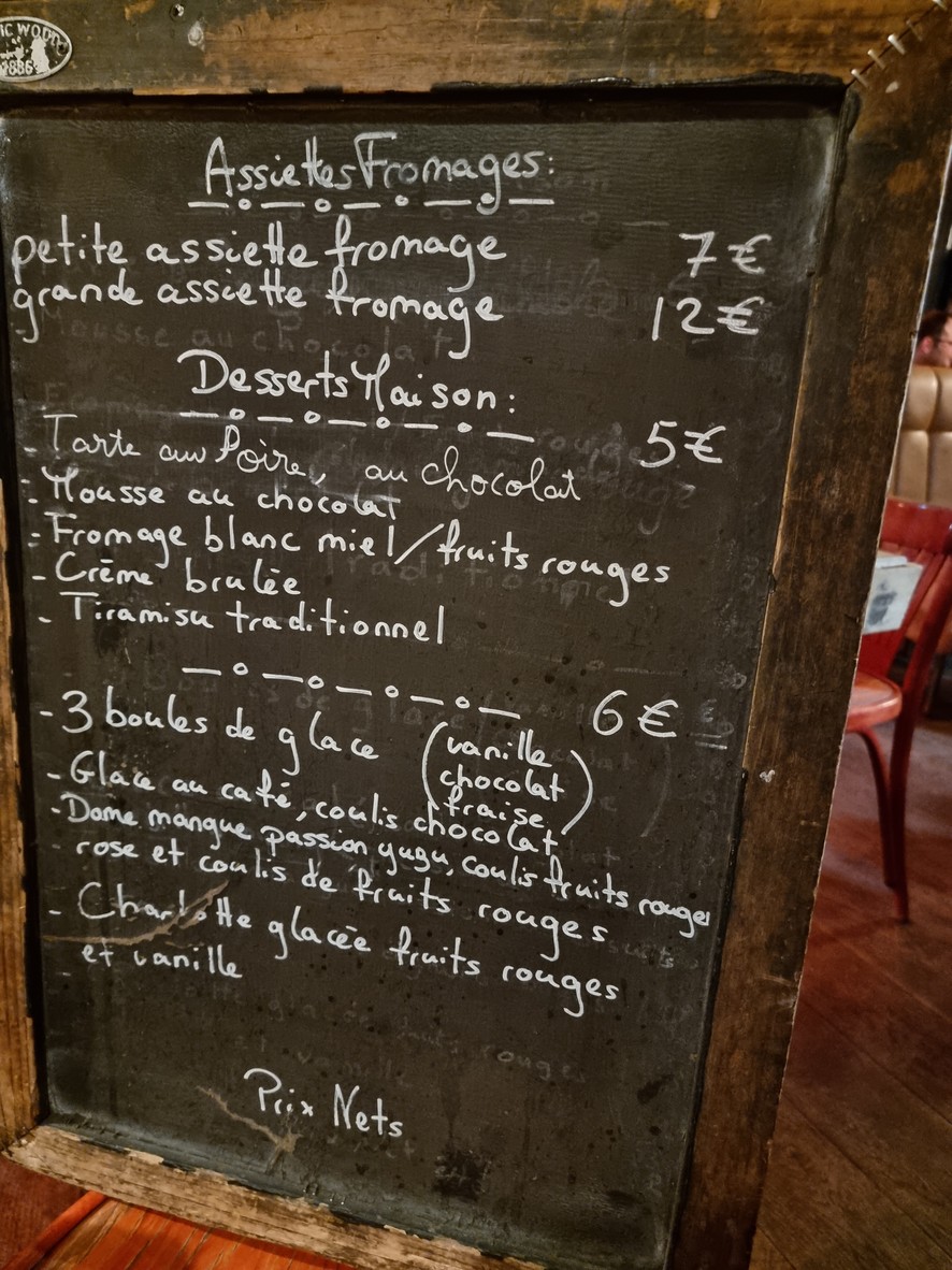 Baraquai menu 2