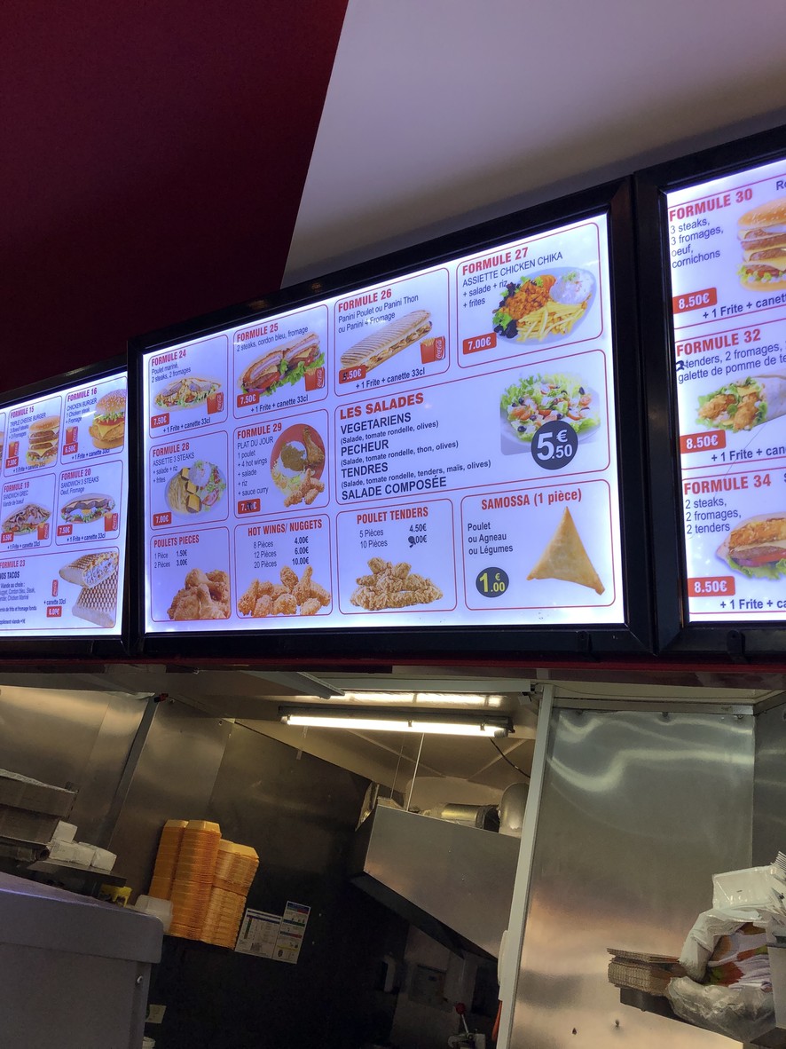 Halal fried chicken menu 3