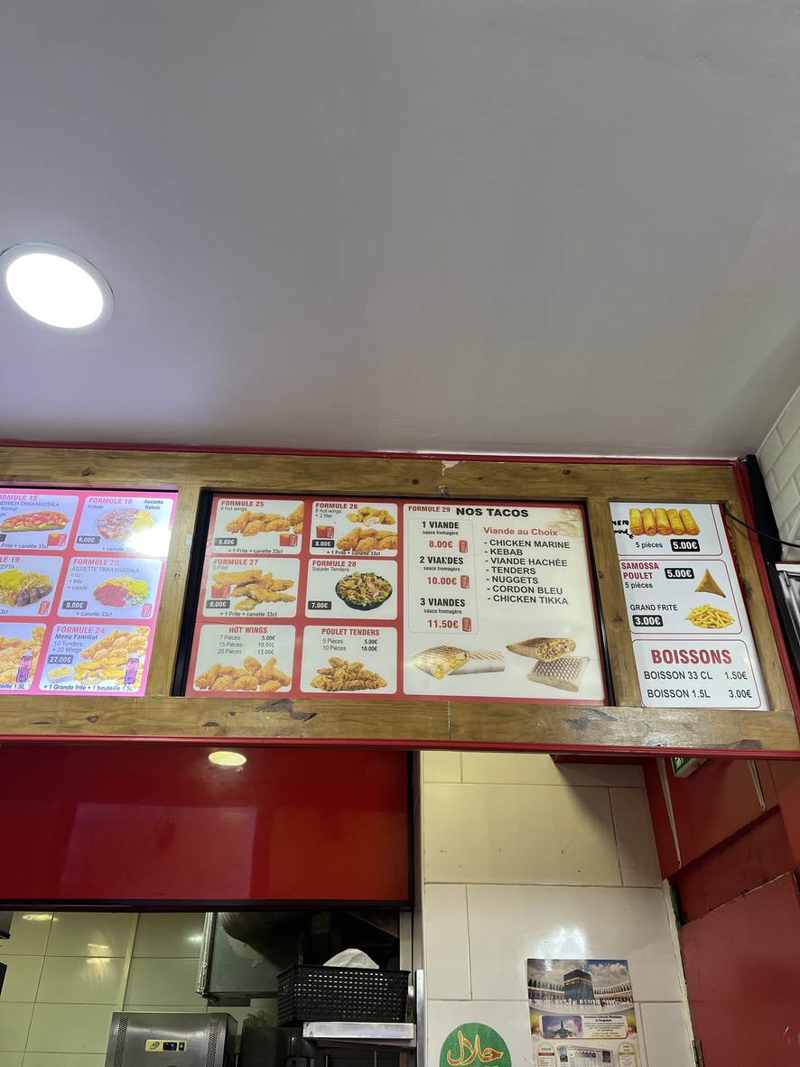 Halal fried chicken menu 4