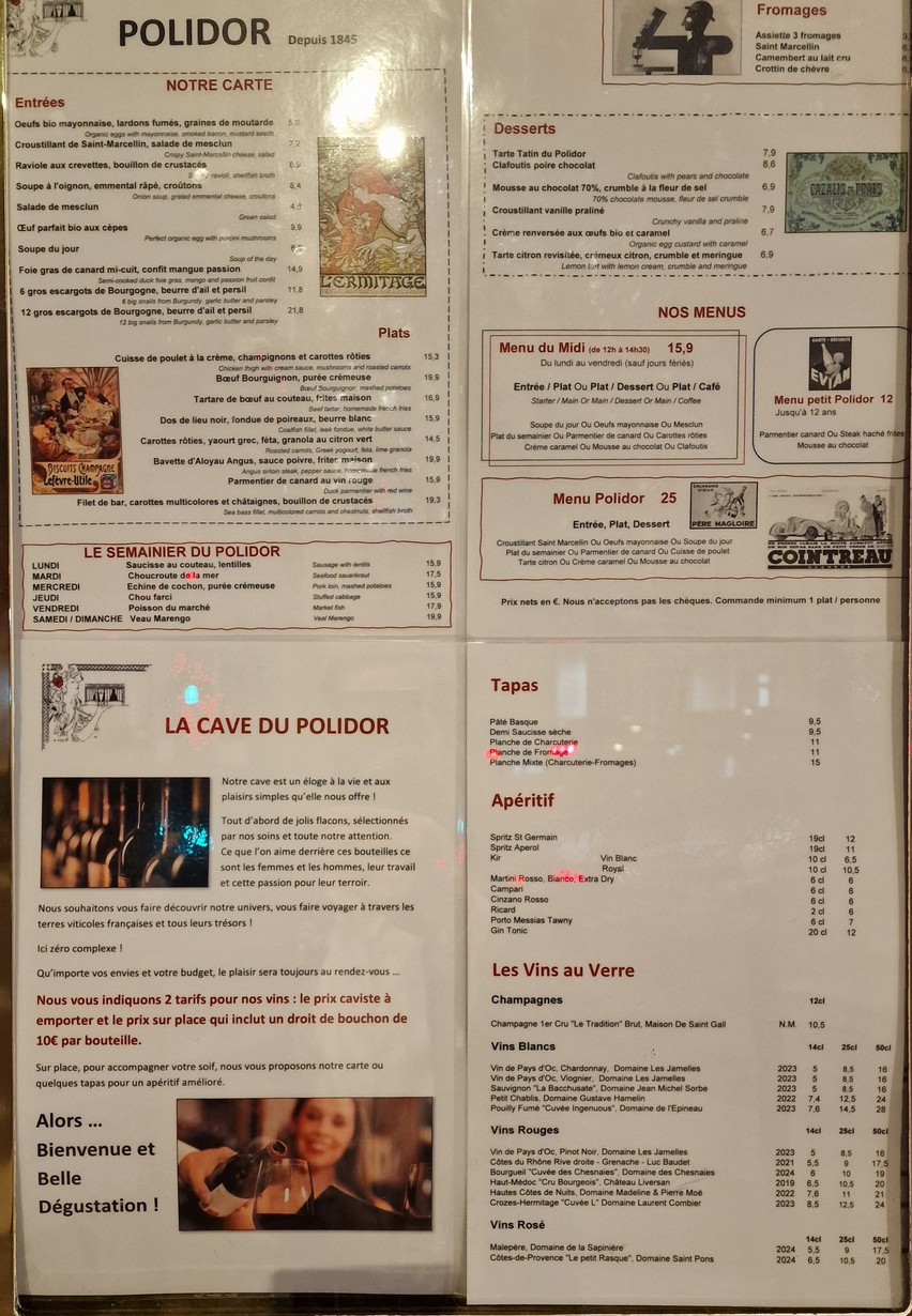 Polidor menu 1
