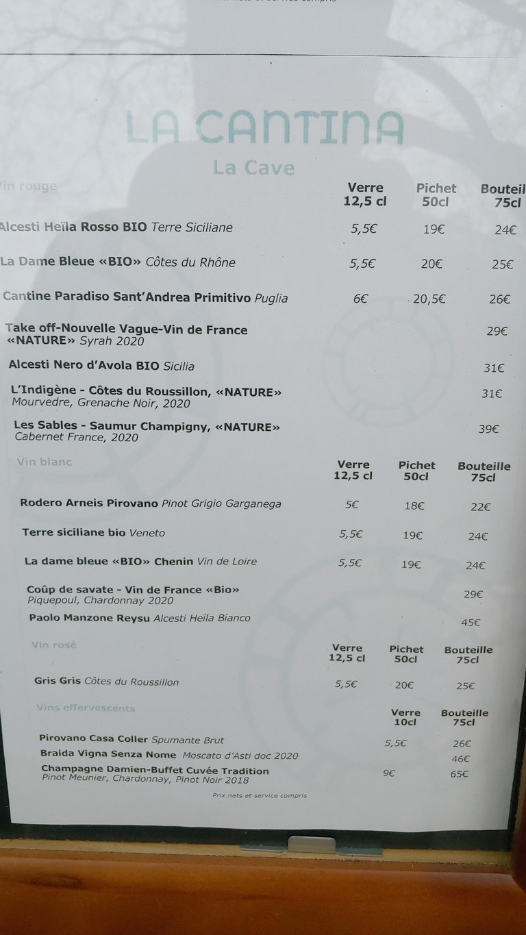 La cantina menu 4