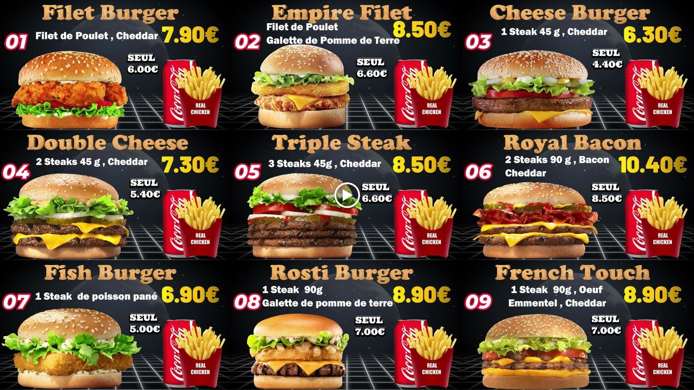 REAL CHICKEN menu 5