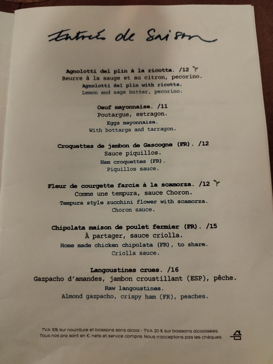 Casimir menu 2