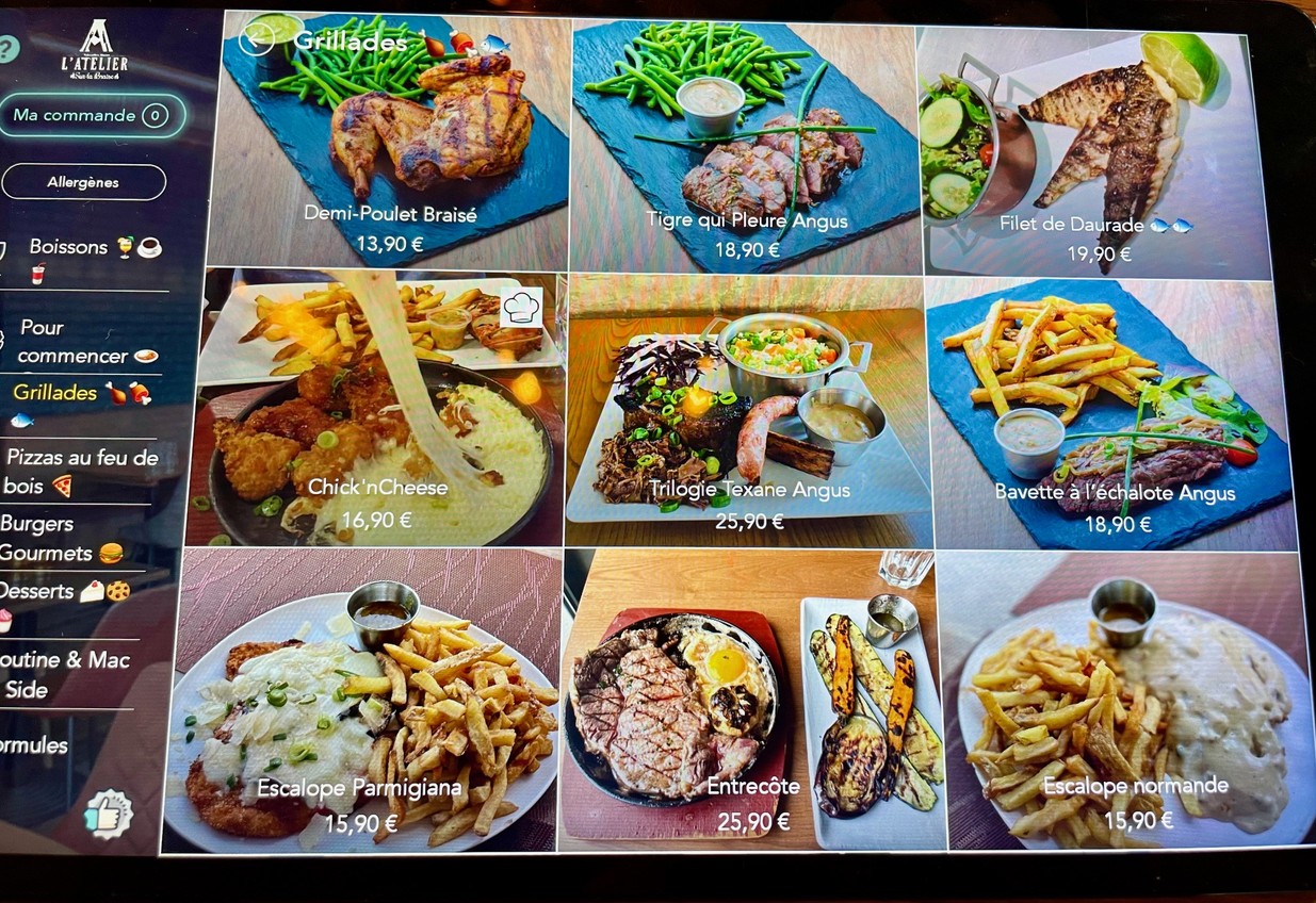 炭烤工坊 - 牛排馆和木烤披萨店 - Nanterre menu 2