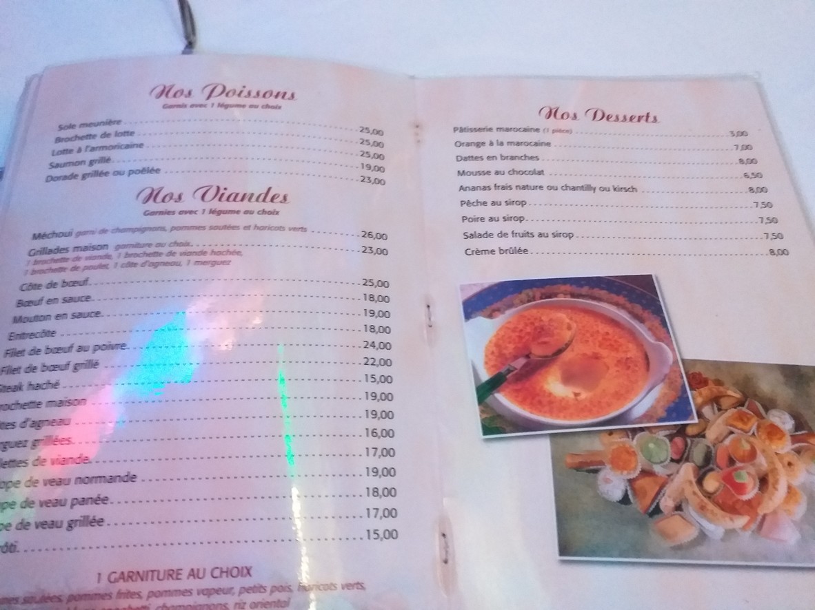 Restaurant L'Oasis menu 5