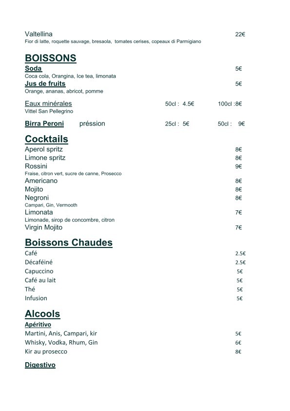 Gioia Ristorante menu 6