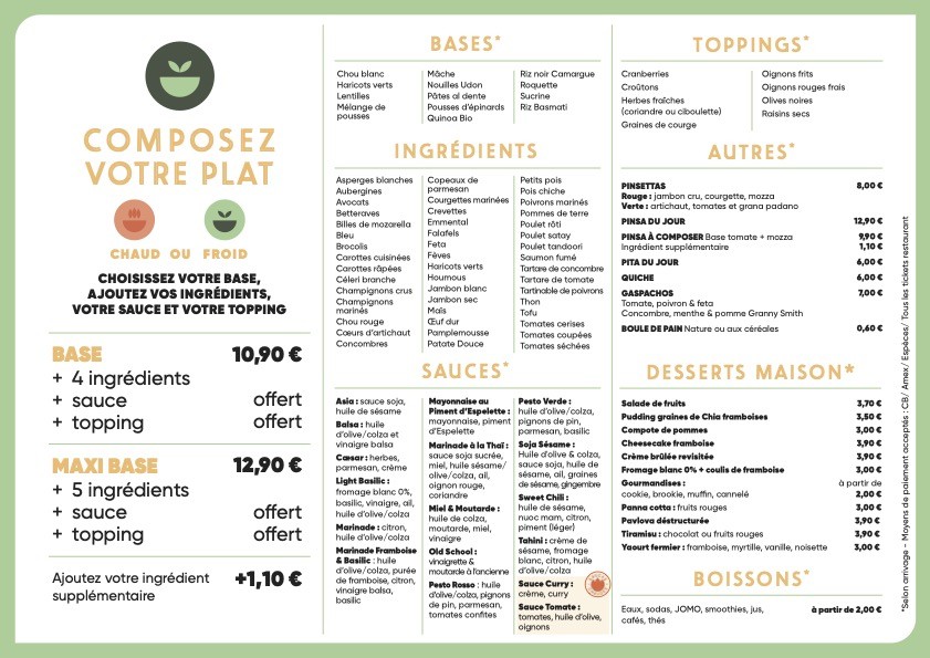 COMPOSE - ISSY LES MOULINEAUX menu 3