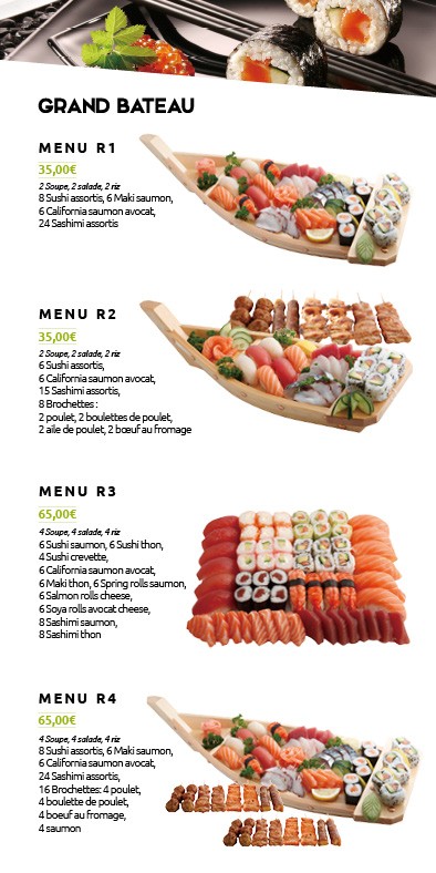 Simple sushi menu 4