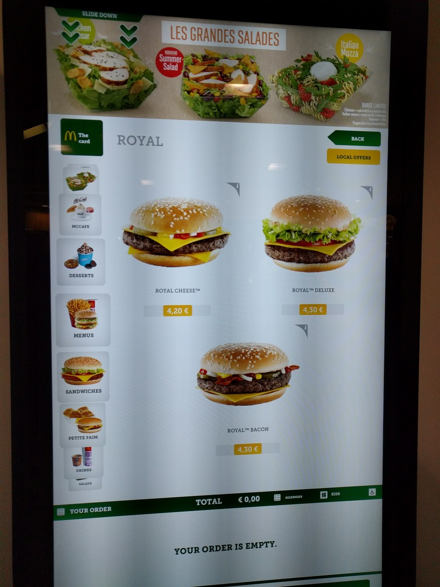 McDonald's menu 1