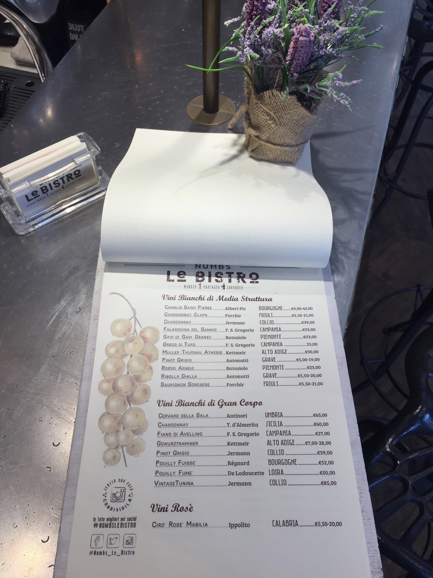 Numbs Le Bistro menu 5