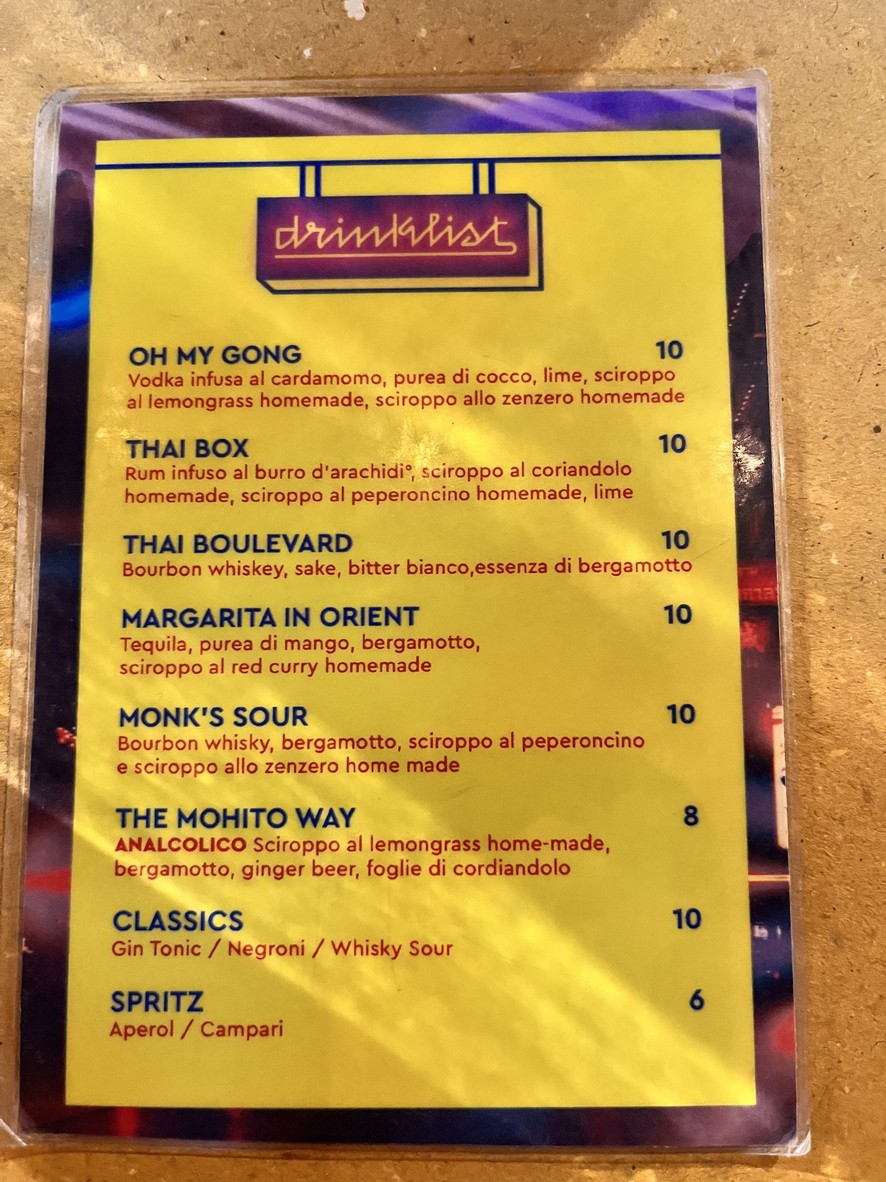Tuk Tuk - Garbatella menu 2