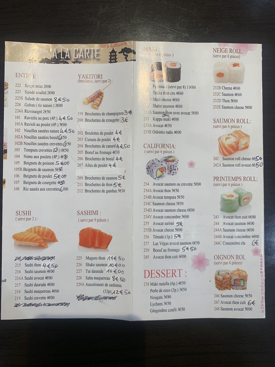Sushi Lin menu 4