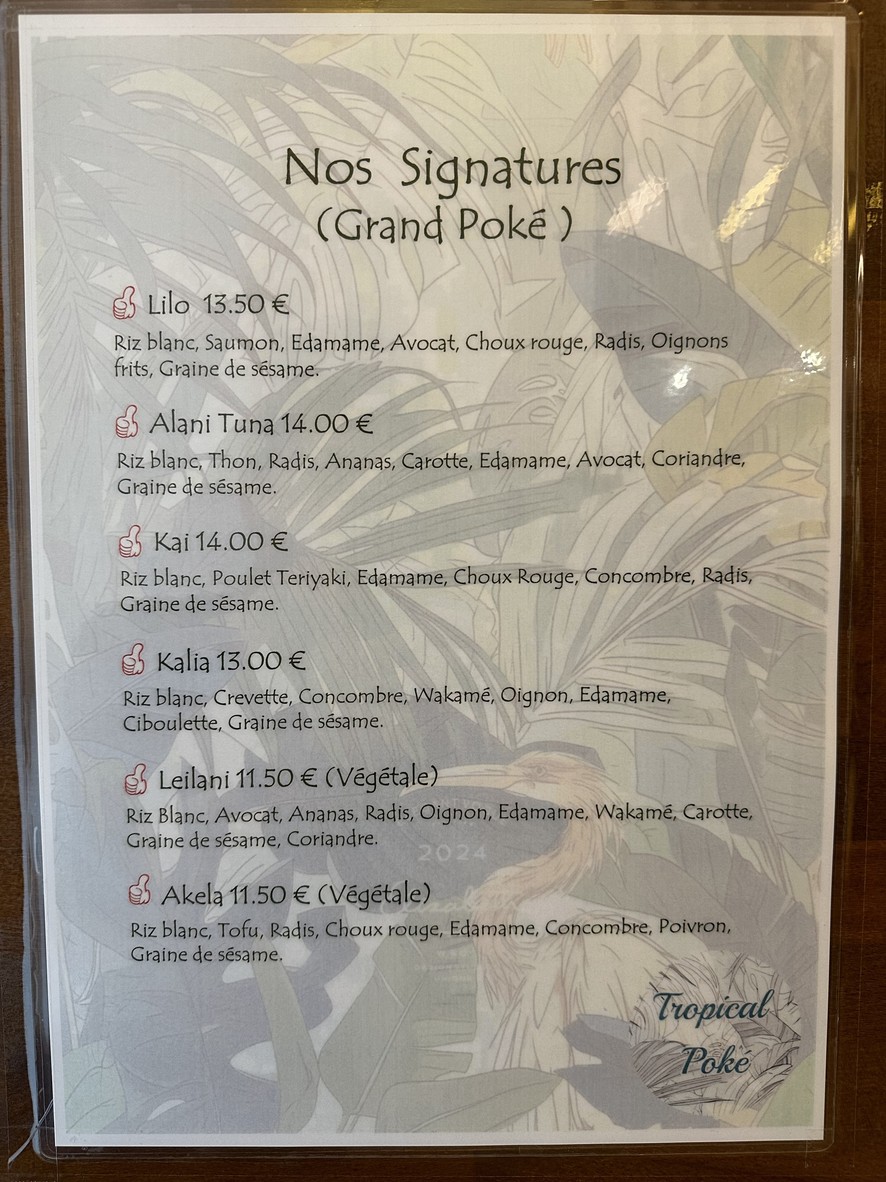 WePok menu 2