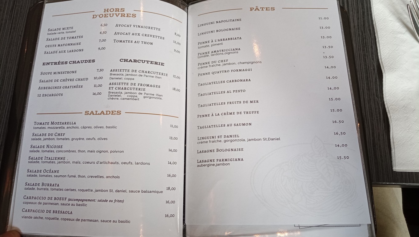 Verona menu 1