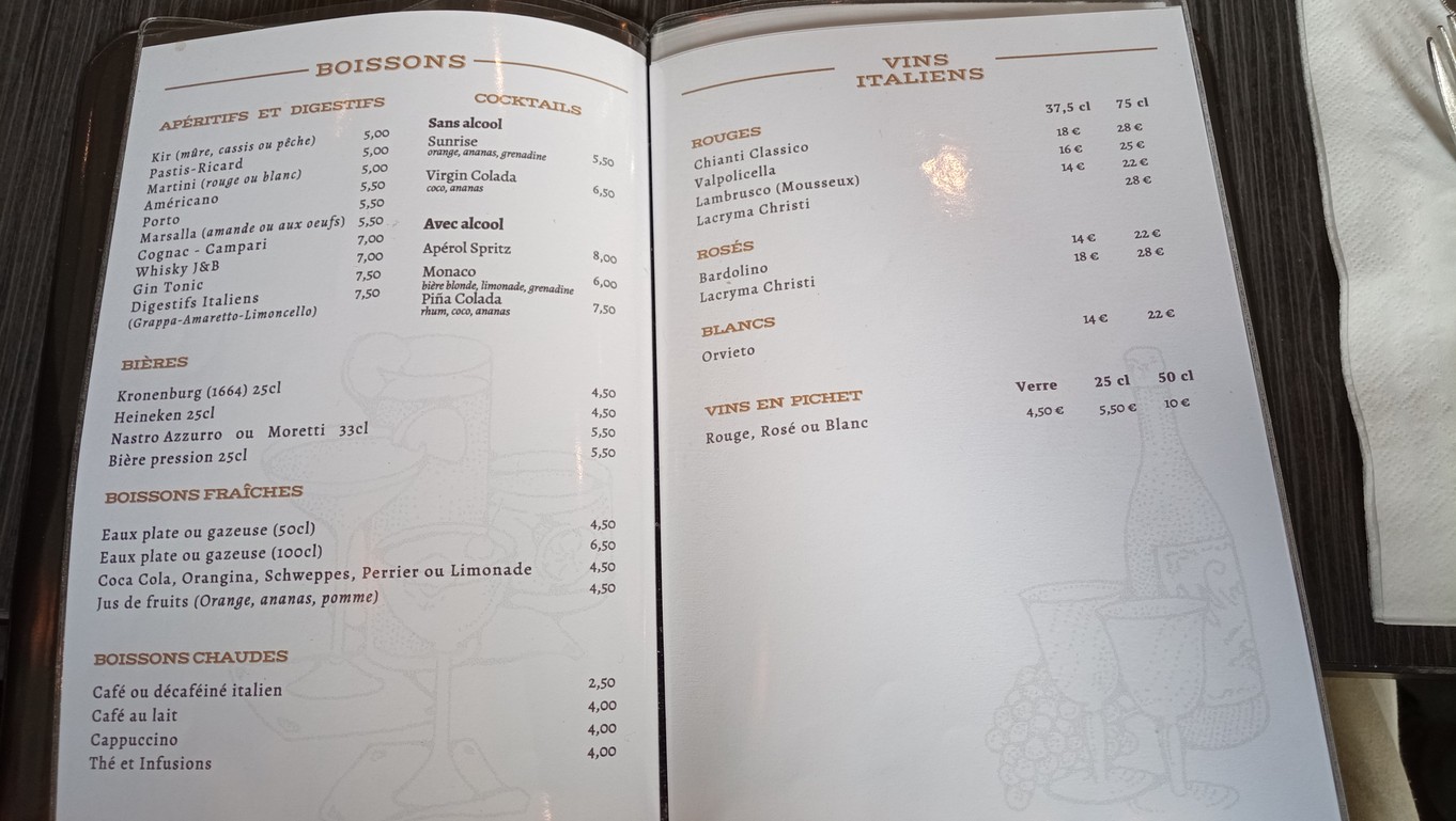 Verona menu 3