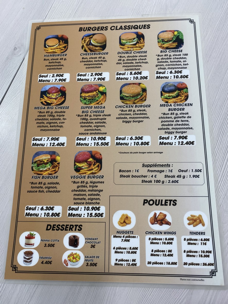 Uncle Jack menu 1