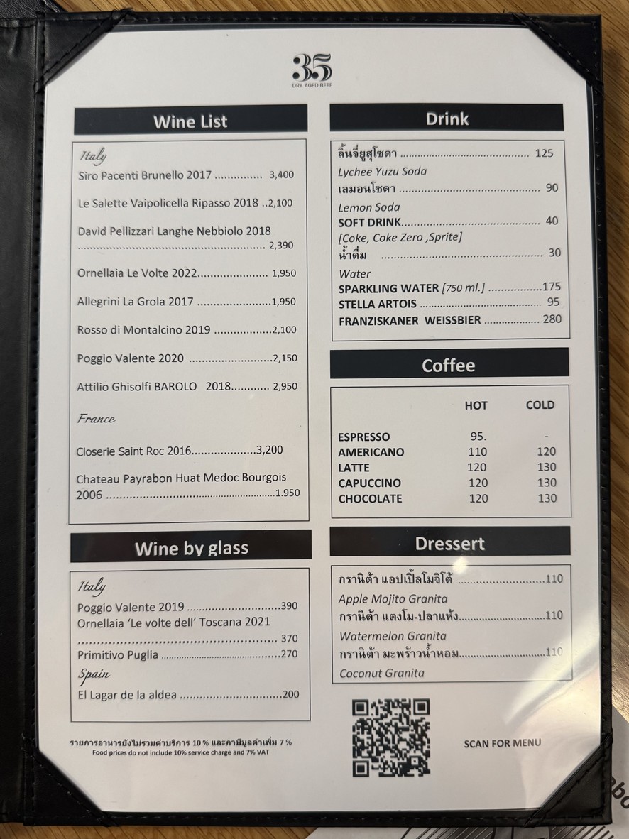 35 Dry Aged Beef menu 5