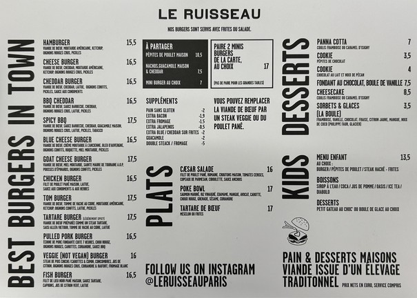 Le Ruisseau- PARIS 14