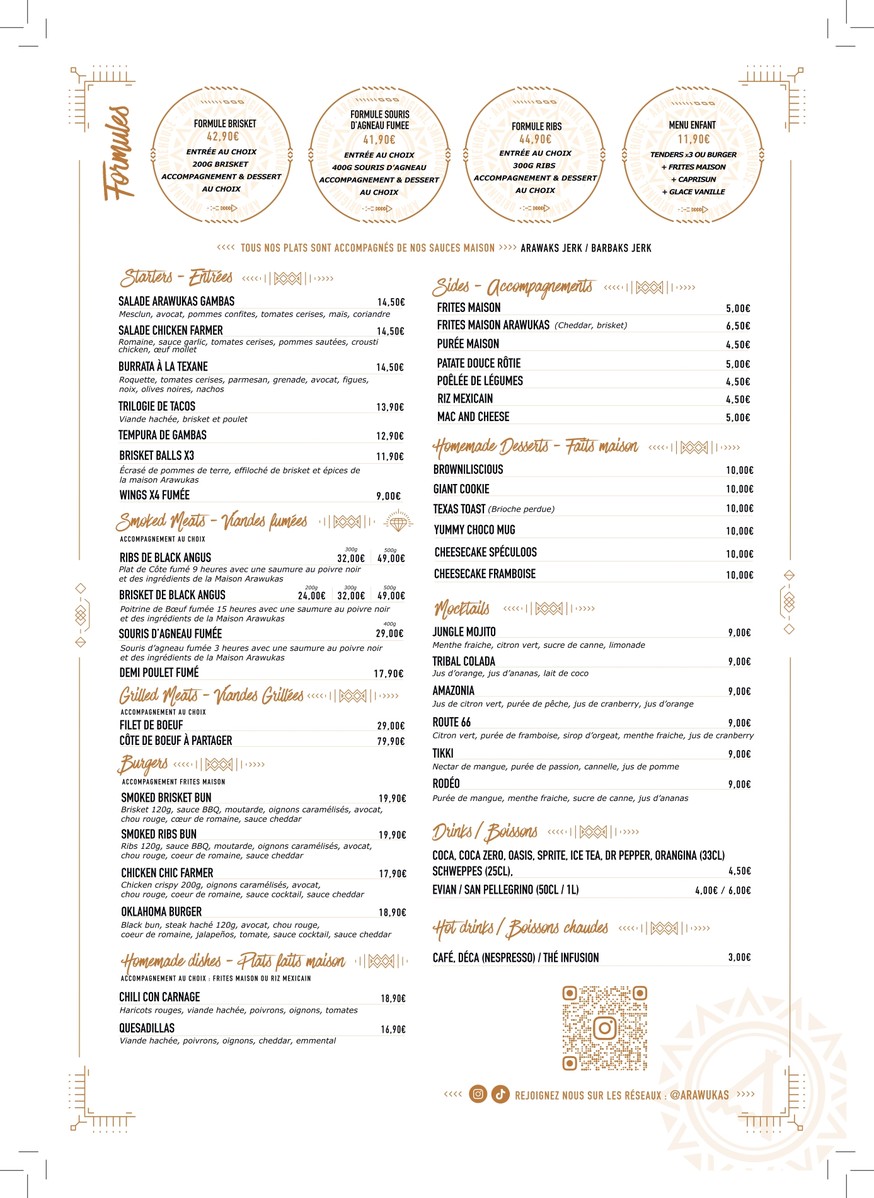 Arawukas menu 1