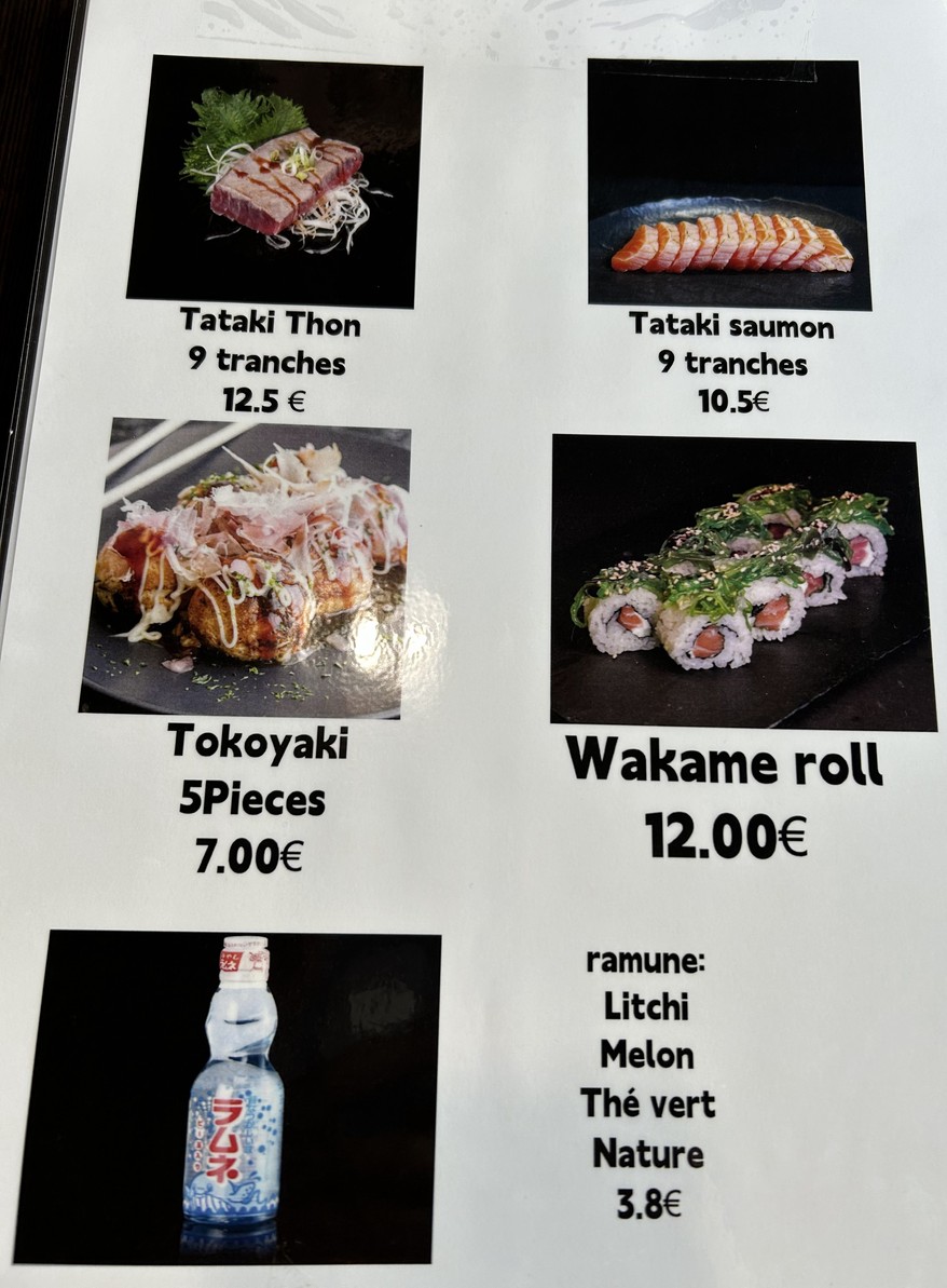 Yooki Sushi menu 3
