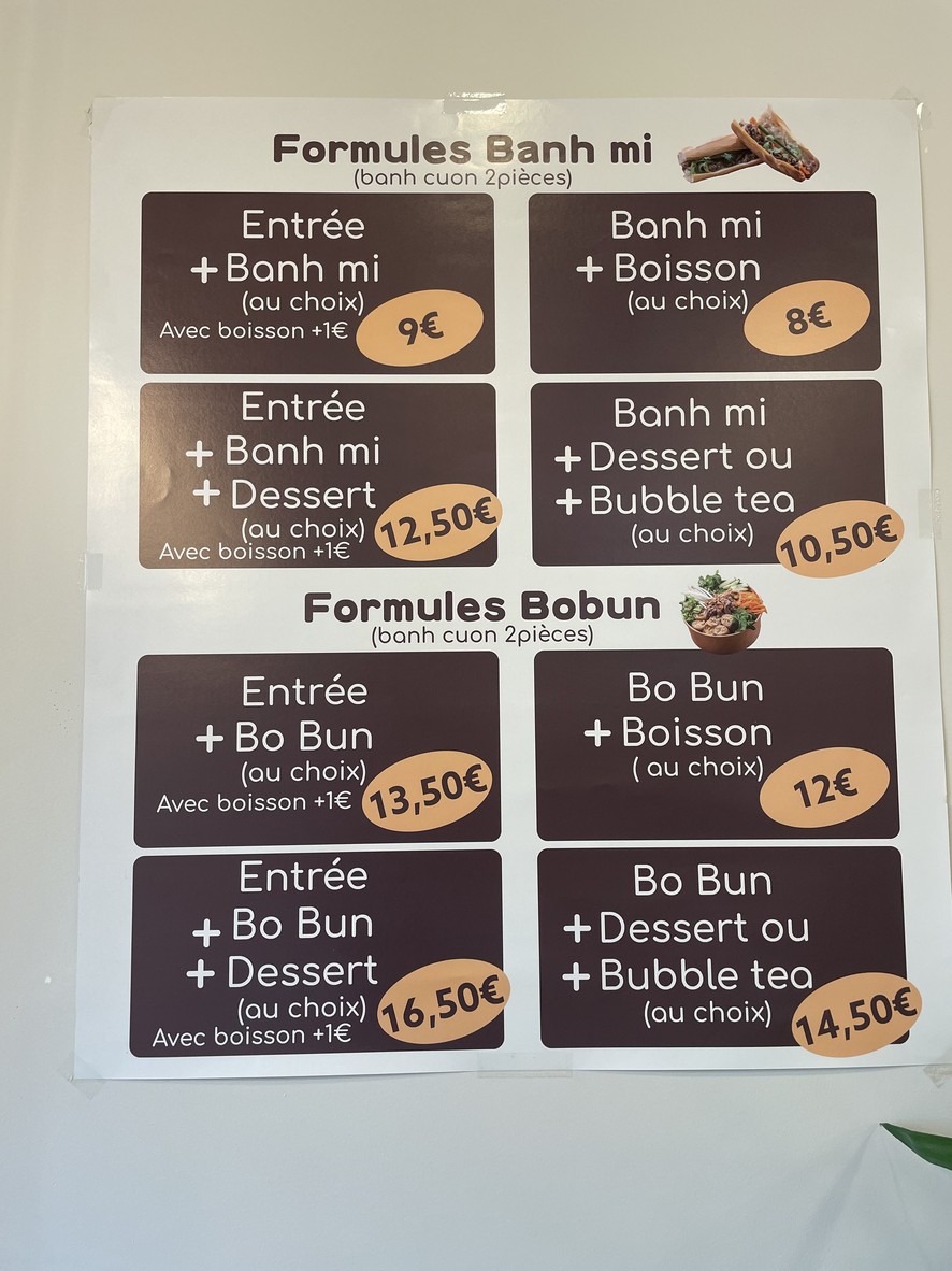 Bánh Mì House menu 1